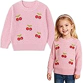 Simplee kids Baby Girl Knit Sweater Round Neck Long Sleeve Toddler Pullover Sweatshirt Fall Winter Clothes 2T-6T