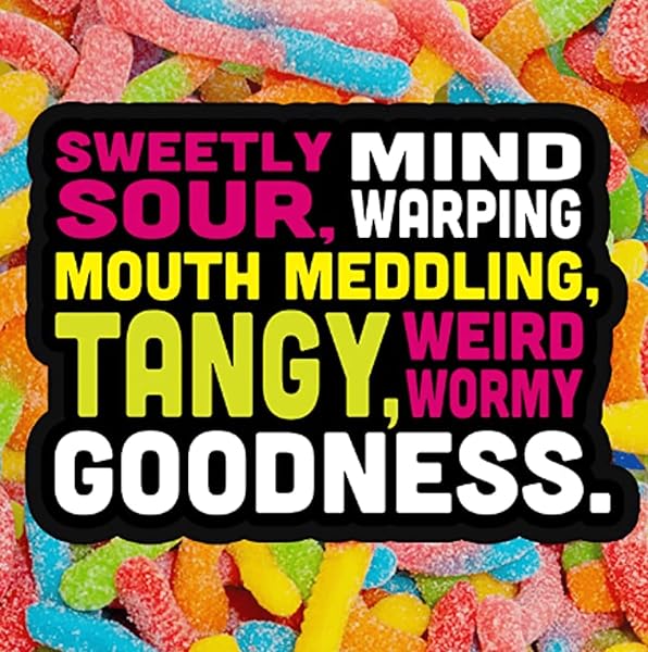 TROLLI SOUR BRITE CRAWLERS, VERY BERRY, SOUR GUMMY WORM CANDY, 5 POUND BULK BAG