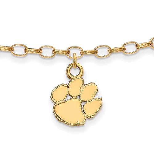Amazoncom Clemson University Tiger Paw Mascot Dangle Charm