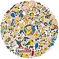 55pcs Cartoon Caillo Stickers for Kids, Cute Funny Waterproof Vinyl Decals for Children Boys Girls Scrapbook Water Bottles Notebook Skateboard Bike Car Guitar Helmet Luggage