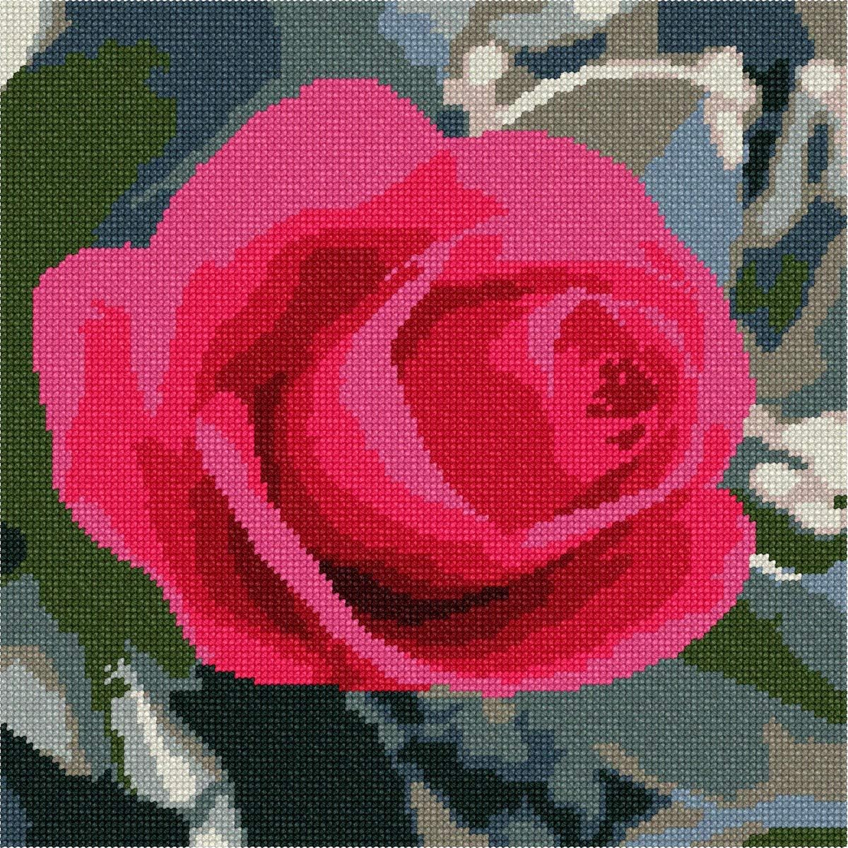 Pointseller Rose Needlepoint Canvas