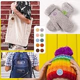 Mozeat Lens 50 Pcs Handmade PU Leather Tags for DIY Knitting & Sewing view 7