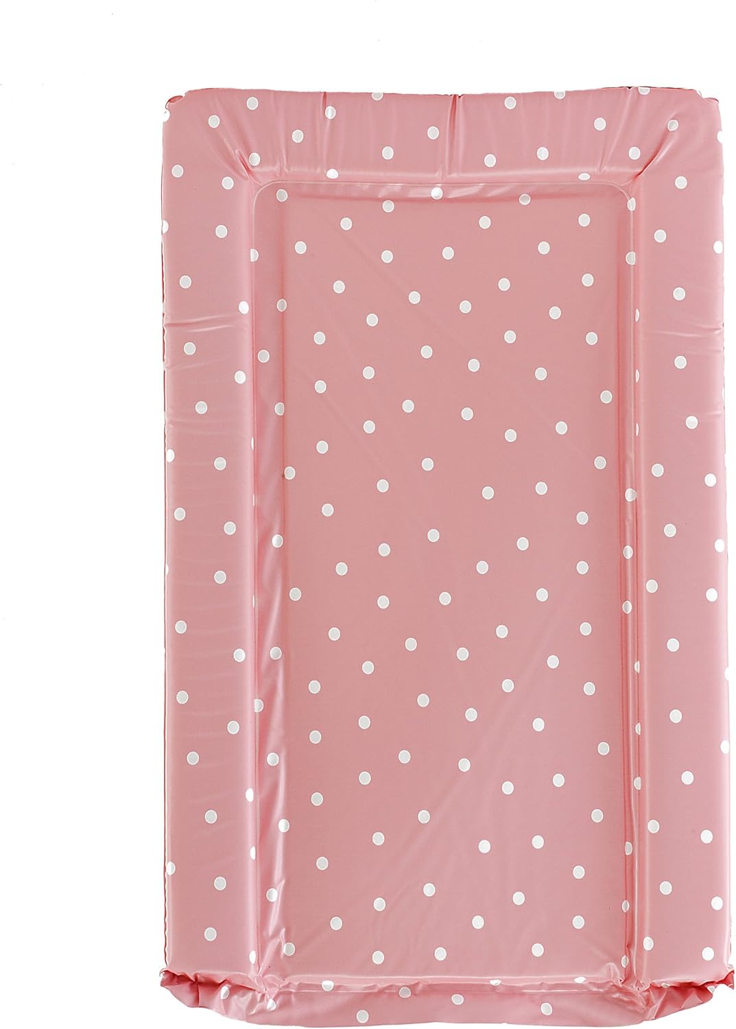 pink polka dot changing mat
