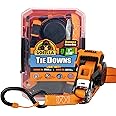 Gorilla 92002 2 Pk 1" X 16' Self Locking Retractabe Ratchet Strap W/Orange Gorilla-Grip Handle W/Cap Locks (Orange Webbing)
