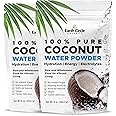 Pure Natural Coconut Water Powder - Young Dried Unsweetened Electrolytes powder for Hydration and Energy - No Additives, No Added Sugar, Keto Water Enhancer Drink, Vegan, Gluten Free - 8oz (Pack of 2)