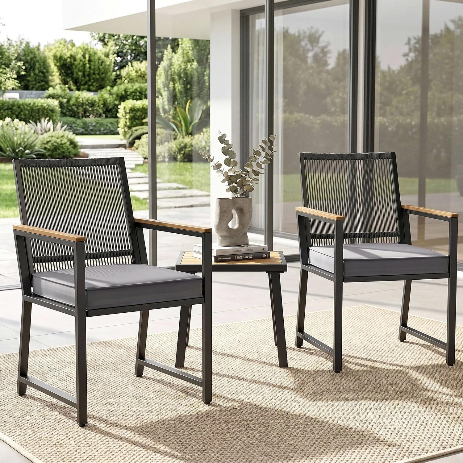 Clevich 3 Pieces Bistro Set, G...