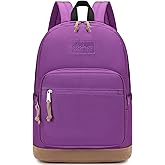 abshoo Basic School Backpack for Middle High School Bookbag for Teen Girls College Backpacks Travel Daypack (Purple)