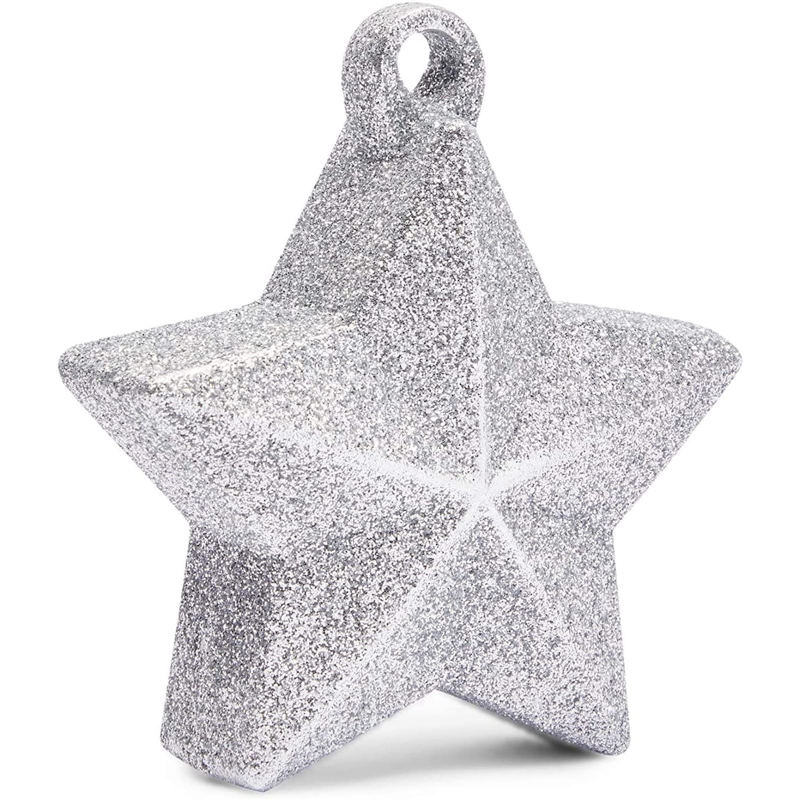 Photo 1 of Glitter Star Balloon Weights, Silver Party Decorations, 5.2 oz (3.5(L)“X1.75"(W) X 4"(H) inch, 6 Pack)