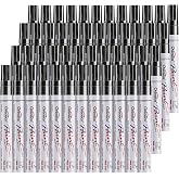 Overseas 48 Black Paint Pens Permanent Markers, Oil Based Paint Markers | Medium Tip, Waterproof, Quick Dry, Fade Resistant, Great Coverage Marker Pen for Rubber, Metal, Plastic, Rock, Wood, Canvas