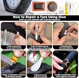 Nadinsta 85Pcs Puncture Repair Kit for Bike Tire Portable Storage Box view 4