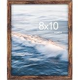 Fisnish 8x10 Picture Frame, for Tabletop Display and Wall Mounting, Brown | for Horizontal or Vertical, for Photos, Artwork; Fits Home, Office &amp; Gallery Wall Decor