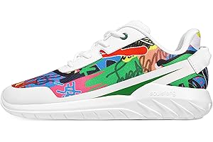 Soulsfeng Kids Tennis Shoes Lightweight Breathable Boys Running Shoe Fashion Walking Sneakers for Girls (Little Kid/Big Kid)