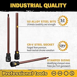 ELEAD Extra-Long Allen Hex Bit Socket Set: 20-Piece