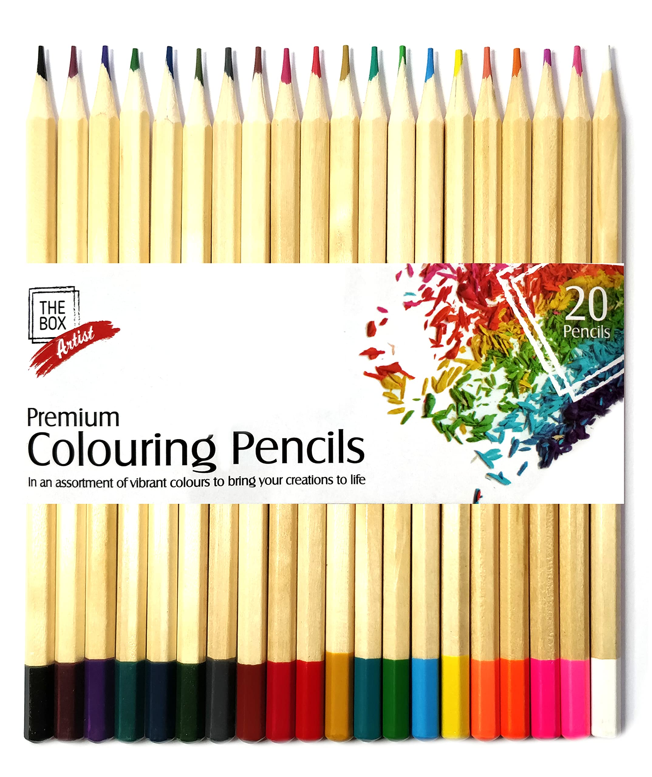 20 x Premium Colouring Pencils for Drawing, Sketching and Art