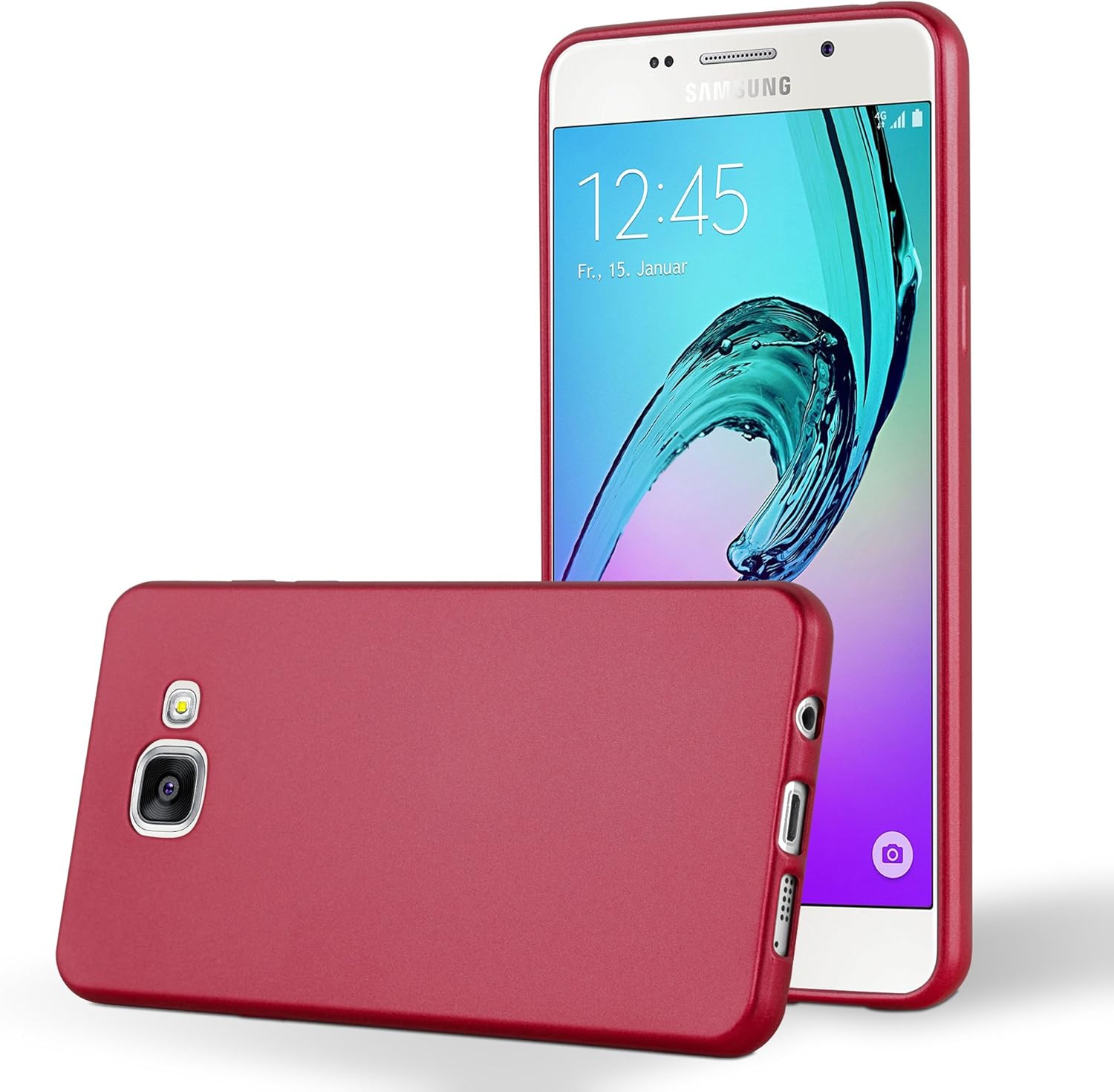 Cadorabo Housse Pour WIKO VIEW 4 Housse De Protection Rouge