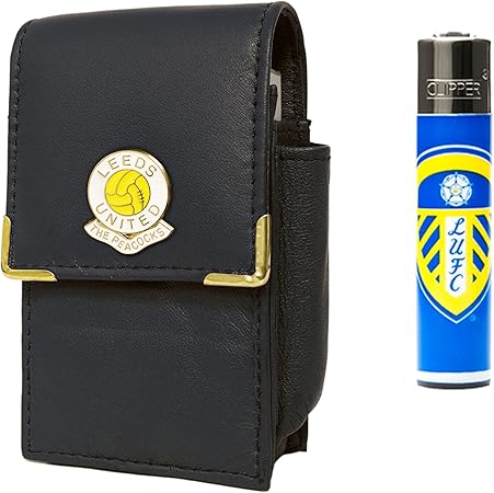 Leeds United Football Club Cigarette Packet Holder And Clipper Gas Lighter Amazon Co Uk Kitchen Home