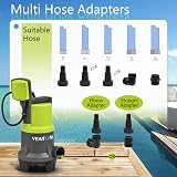 VEATON 400W Submersible Dirty Water Pump 13000 L/H with Float Switch 1-1/4" view 6