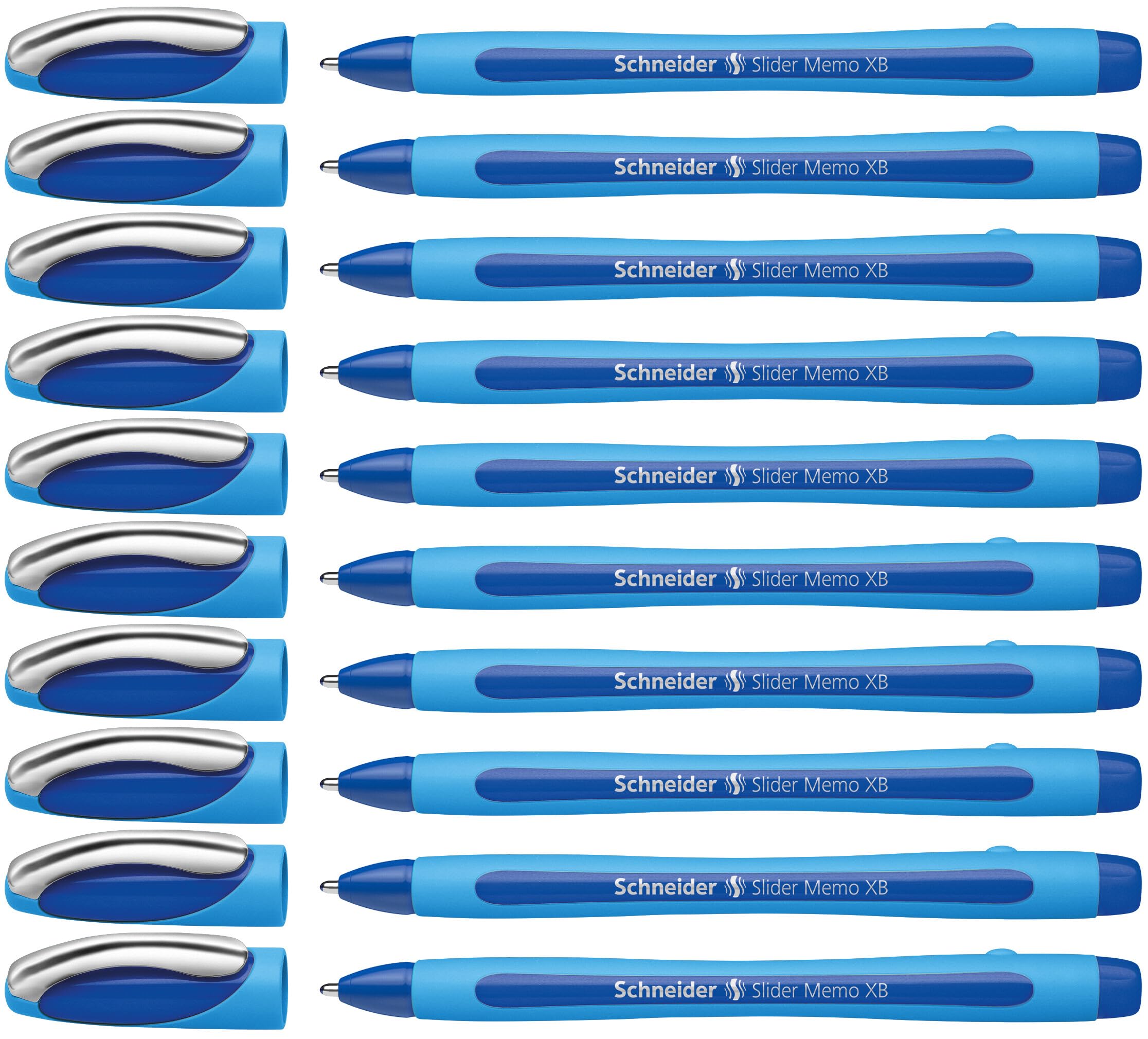 Schneider Slider Memo XB 150203 Ballpoint Pen Blue Pack of 10