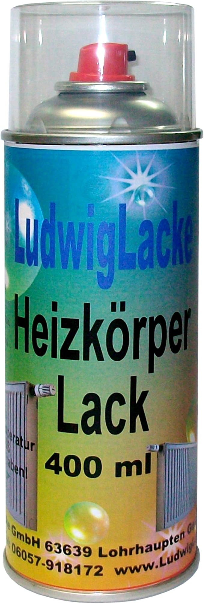 LudwigLacke Heizkörperlack Spray 400 Ml In RAL 7002 Olivgrau – Wärmebeständig & Einfach Zu Sprühen