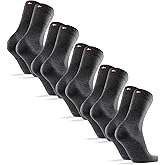 DANISH ENDURANCE Cotton Crew Dress Socks for Men and Women, 3-Pack