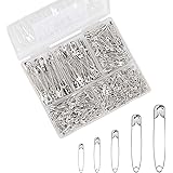 Hongyitime 550 Pack Safety Pins for Sewing Craft Cloth,Safety Pins Assorted,Safety Pin,Small Safety Pins,Safety Pins Bulk,Lar