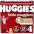 Huggies Size 4 Diapers, Little Snugglers Baby Diapers, Size 4 (22-37 lbs), 22 Count
