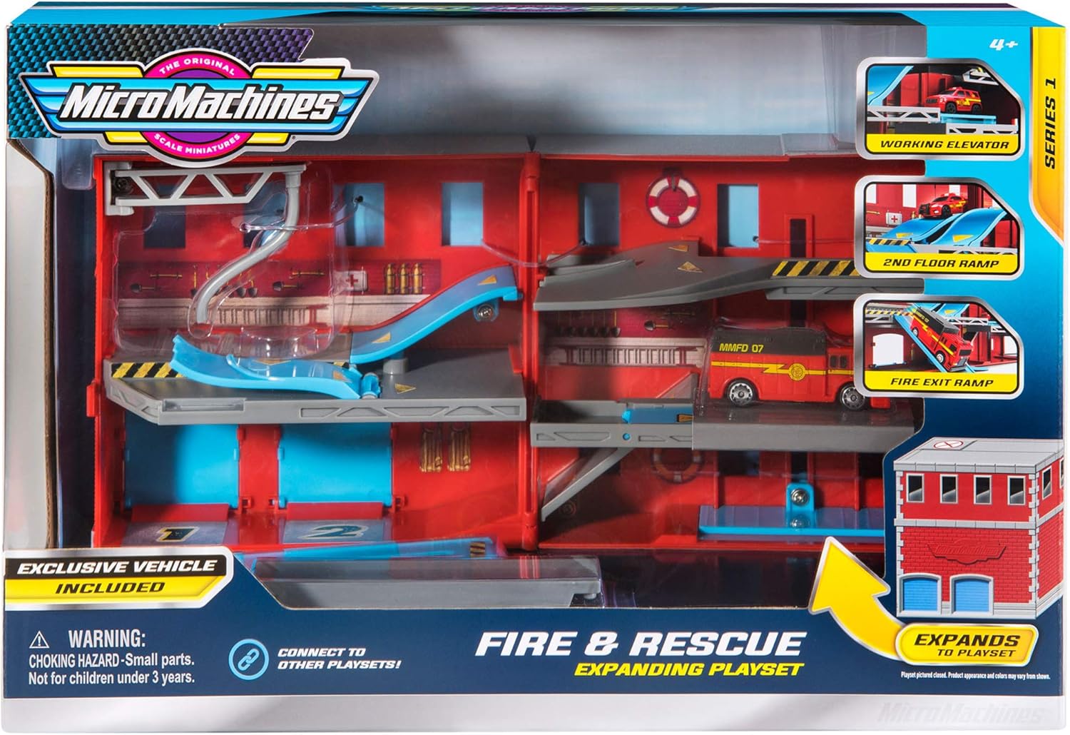 Micro Machines MMW0033 Core Playset, Fire and RescueExpandable and