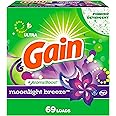 Gain Powder Laundry Detergent, Moonlight Breeze Scent, 69 Loads, 82 OZ