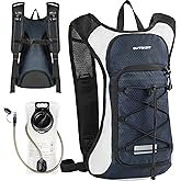 OUTSKIRT Hydration Backpack with 2L Water Bladder, Lightweight and Breathable Running Hydration Pack, Water Backpack for Hiking, Cycling, Trail Running, Marathons & Outdoor Adventures for Men Women