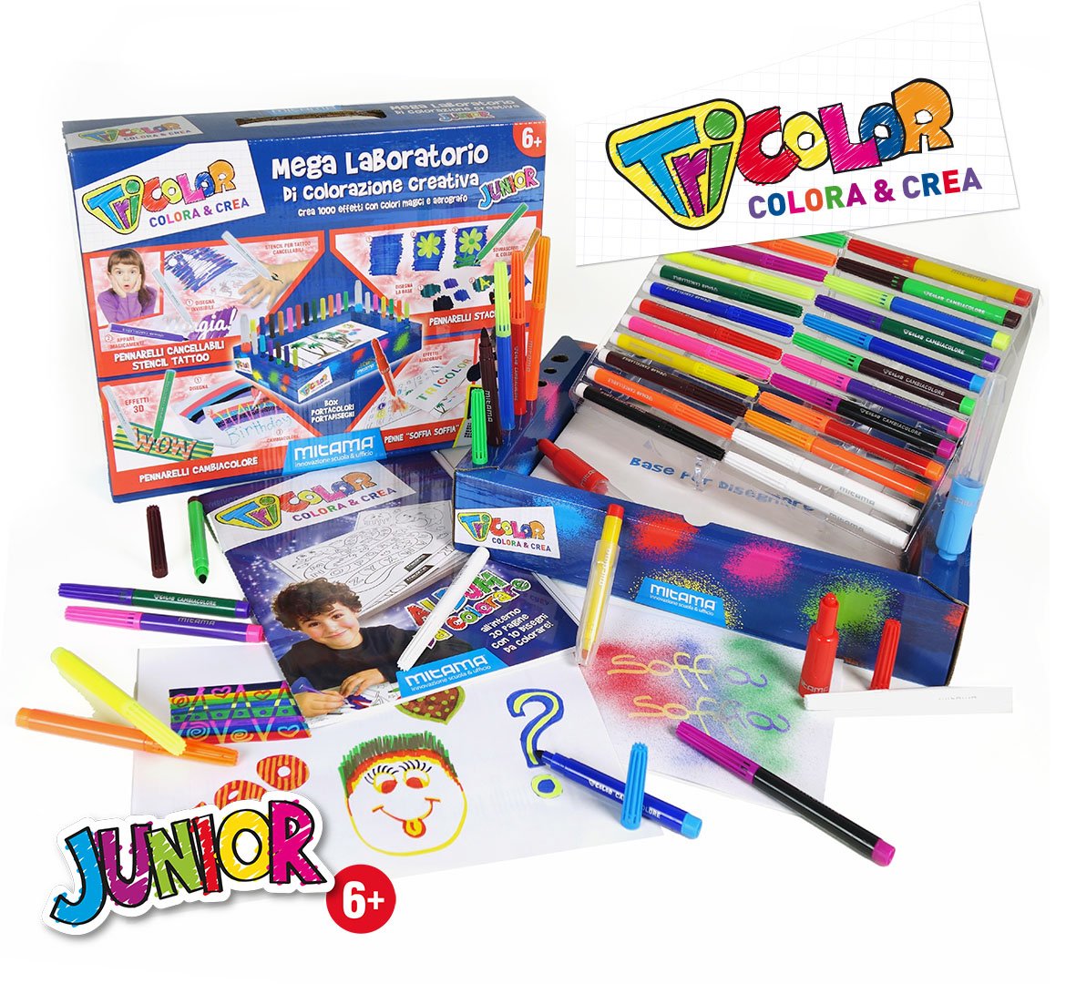Mega Laboratorio di colorazione creativa Tricolor Mitama JUNIOR Mega Laboratorio di colorazione creativa Tricolor Mitama JUNIOR Amazon Giochi e giocattoli