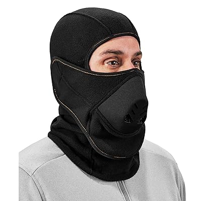 Balaclava with Detachable Heat Exchanger Face Mask, Winter Ski Mask, Ergodyne N-Ferno 6970