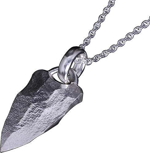 Amazon 龍頭 シルバー 950 岩石 矢尻 ペンダント トップ メンズ チェーンなし ネックレス 通販