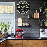 DIYZON Luminous Wall Clock 12 Silent Non-Ticking Battery Operated view 4