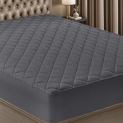 Utopia Bedding Quilted Fitted Mattress Pad, Full
