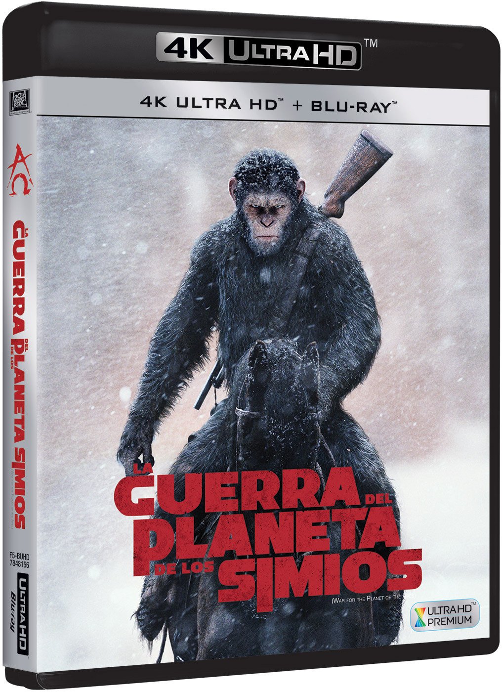 Planet of The Apes 3 (War for The Planet of The Apes, Spain Import, See Details for Languages) [4K Ultra-HD + Blu-Ray]
