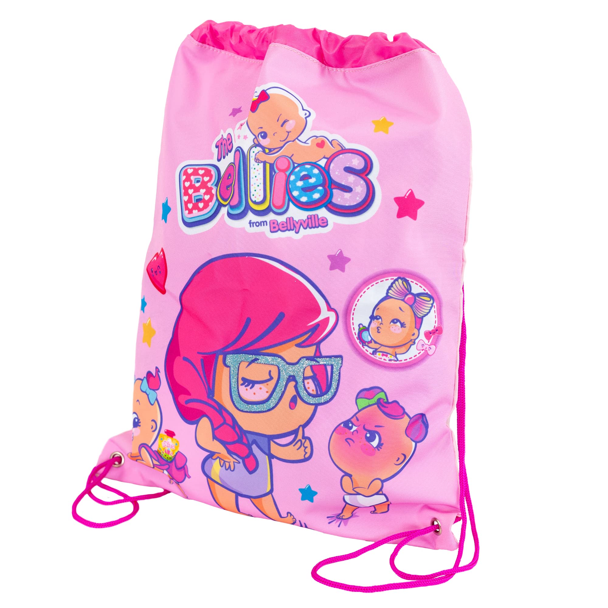 The Bellies from Bellyville Unisex_Child Bellies 700015959 Backpack Bag with Strings Starting from 3 Years Children, Pink