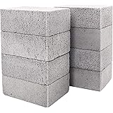 8 Pack Grill Griddle Cleaning Brick Block Pumice Stones for Removing BBQ Grills, Racks, Flat Top Cookers, Pool