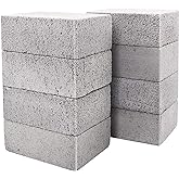8 Pack Grill Brick Griddle Stone Pumice Cleaning Block | Commercial grade cleaner for oven, stove, BBQ grill, cookers, frying pans, racks and flat tops