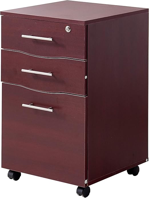 Amazon Com Mmt Mobile Filing Cabinet Lockable 3 Storage Drawers