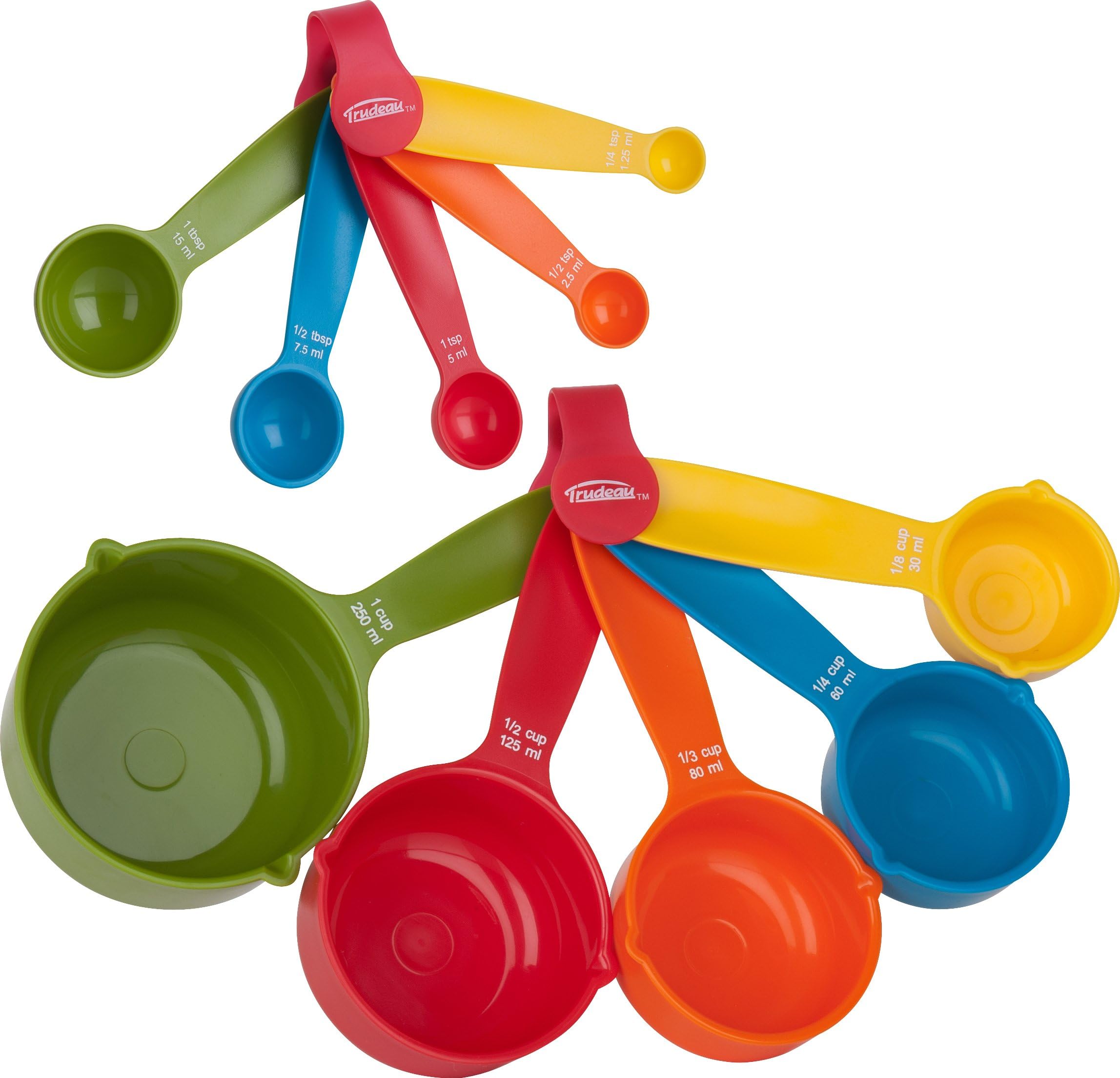TrudeauMaison Measuring Set 10Pcs Carded-Cups, Spoons, Measuring Spoon, Measure Cup