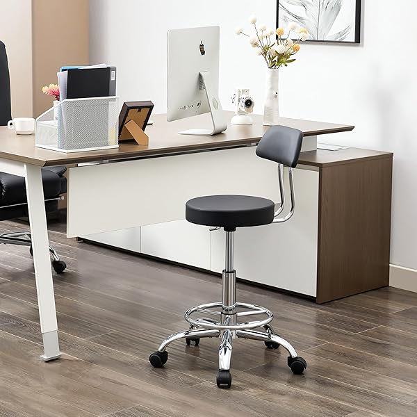 FIRAVOE OFFICE CHAIR WITH BACK (ADJUSTABLE HEIGHT POSTURE...