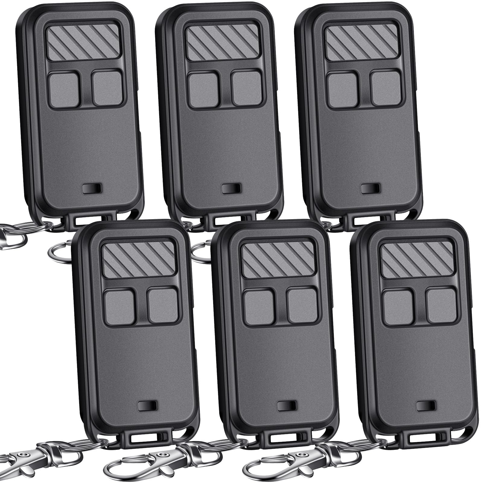 Photo 1 of Kingdder 6 Pcs Universal 890MAX Garage Door Opener Remote Compatible with Chamberlain LiftMaster 3 Button Garage Door Opener Remote with Key Chain for 5 Colors Learning Buttons