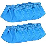 10 Pack VRC2 Cloth Filter Compatible with Vacmaster 1.5 to 3.2 Gallon Wet/Dry Vacuums, Also fit for Armor All AA155 AA256 AA2