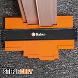 Saker 25cm Contour Gauge Profile Tool Adjustable Lock Irregular Shape view 3