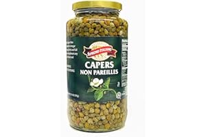 GUONG Supremo Italiano Capers, Non Pareilles, 32 Oz (22 Oz Drained) 1 Jar