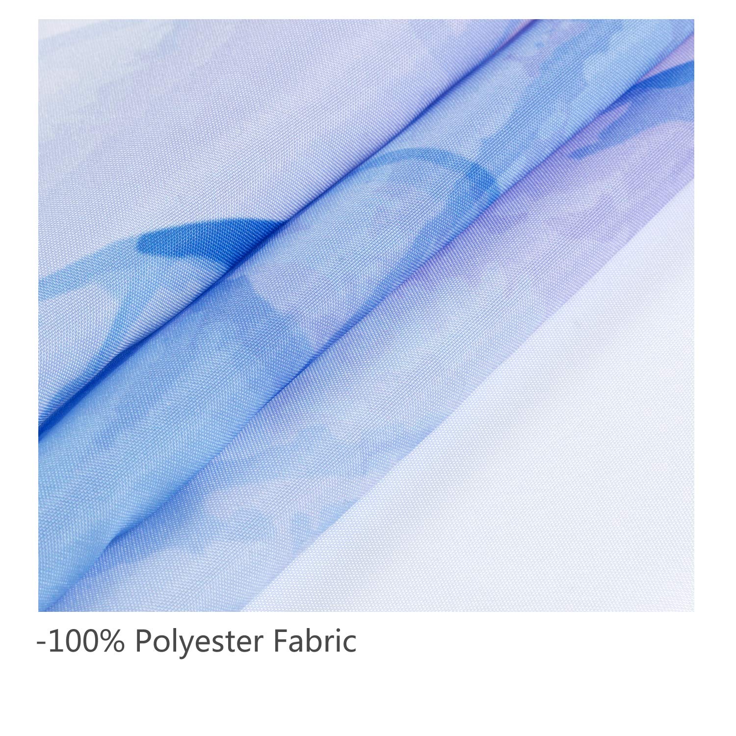 Vibesicily Shower Curtain, Durable Polyester Fabric Waterproof Bath Curtain for Bathroom Home Decor with 12 Hooks 71 x 71 Inch