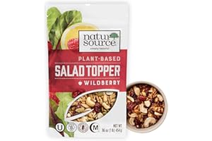 naturSource Salad Topper Wildberry - Salad Toppings, Salad Mix, Salad Toppers Seeds and Cranberries, Crunchy, Mixed Seeds for Salad, Oatmeal or Yogurt, Natural, Gluten Free - 16 Oz (1 Lb)