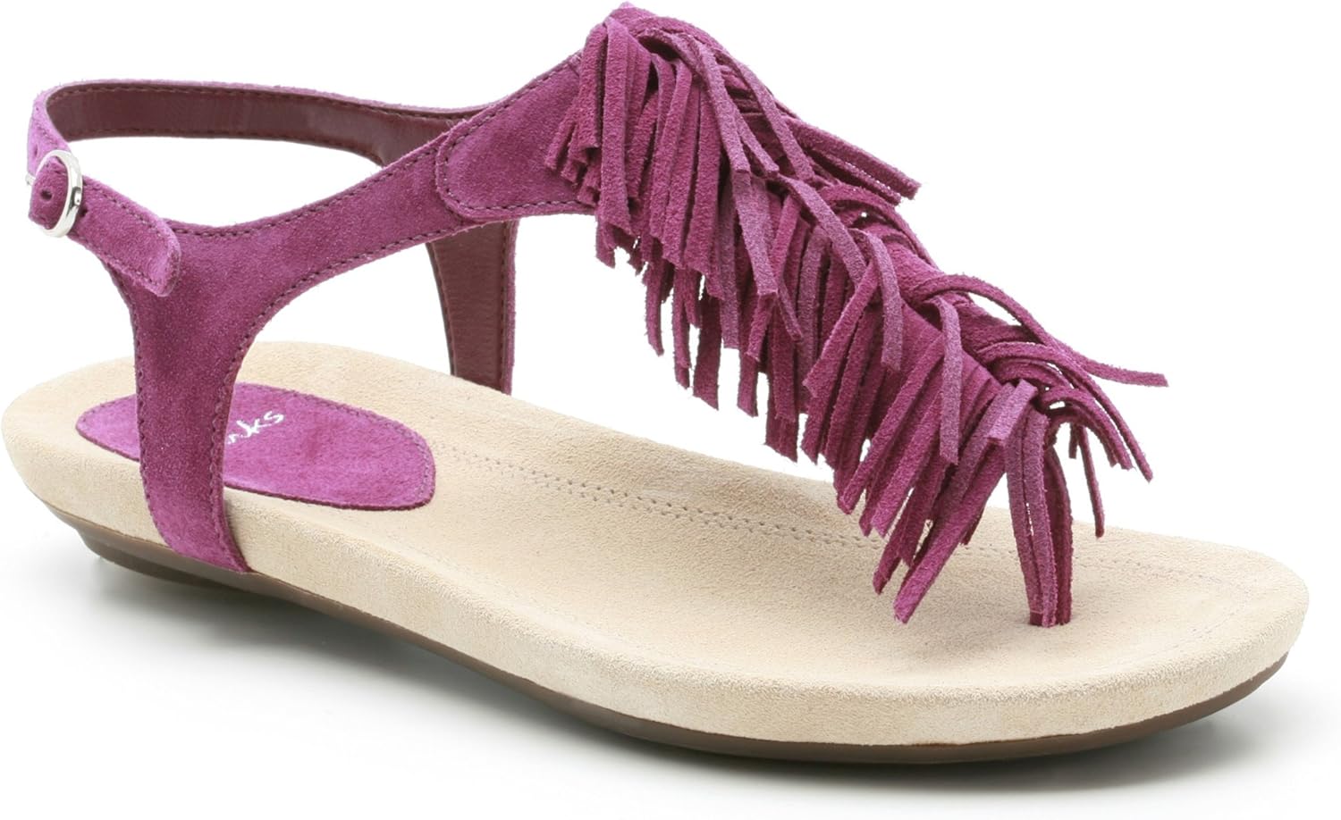clarks flip flops womens purple