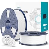 SUNLU PLA+2.0 3D Printer Filament, White, 2-Pack (2KG) | Upgraded PLA+ Filament 1.75mm, Tougher &amp; Stronger, Neatly Wound, +/-0.02mm Accuracy