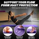 KK Yoga Mat 15mm Thick NBR Non-Slip with Carry Strap Black Blue Purple view 3